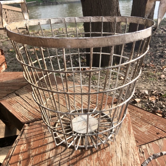 Other - Farmhouse wire basket 8 1/2" tall Other - Farmhouse wire basket 8 1/2" tall